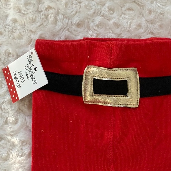 NWT Santa Leggings Size 0-12 months - Picture 2 of 4
